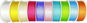 GOLDINA Sada 10 ks pestrobarevných stuh Elegance 25 mm × 3 m - Stuha
