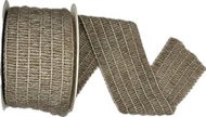 GOLDINA Wool ribbon Natur Wool natur-brown 60 mm × 6 m - Ribbon
