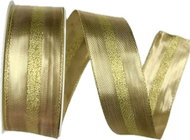GOLDINA Outdoor London lurex gold 40 mm × 20 m - Ribbon