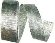 GOLDINA Elegance lurex silver 40 mm × 20 m - Ribbon
