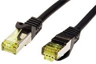 OEM S/FTP patch cable Cat 7, with RJ45 connectors, LSOH, 0.5m, black - Ethernet Cable