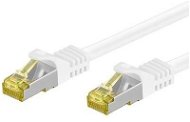 OEM S/FTP Cat 7 patch kábel, RJ45 csatlakozókkal, LSOH, 0,5 m, fehér - Hálózati kábel