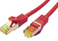 OEM S/FTP patchkabel Cat 7, s konektormi RJ45, LSOH, 1 m, červený - Sieťový kábel
