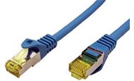 OEM S/FTP Patchkabel Cat 7, mit RJ45-Anschlüssen, LSOH, 0.25m, blau - LAN-Kabel