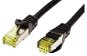 OEM S/FTP patch cable Cat 7, with RJ45 6/s connectors, LSOH, 25m, black - Ethernet Cable