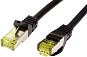OEM S/FTP patch Cat 7, RJ45 csatlakozó, LSOH, 10m, fekete - Hálózati kábel