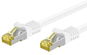 OEM S/FTP Patchkabel Cat 7, mit RJ45-Anschlüssen, LSOH, 0,25 m, Weiß - LAN-Kabel