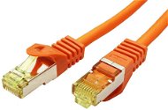 OEM S/FTP Patchkabel Cat 7, mit RJ45-Anschlüssen, LSOH, 0,25 m, orange - LAN-Kabel