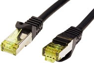 OEM S/FTP patchkabel Cat 7, s konektormi RJ45, LSOH, 0,25 m, čierny - Sieťový kábel