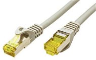 OEM S/FTP patchkabel Cat 7, s konektory RJ45, LSOH, 0.25m, šedý - Síťový kabel