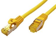 OEM S / FTP Patchkabel Cat 7, mit RJ45-Steckern, LSOH, 25m, gelb - LAN-Kabel