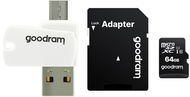 GOODRAM All in One 64GB MicroSD card 10 UHS I + card reader - Memory Card