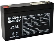 GOOWEI ENERGY Bezúdržbový olovený akumulátor OT7-6, 6 V, 7 Ah - Batéria pre záložný zdroj