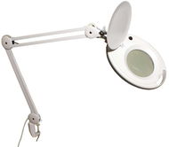 Goobay Lampa s lupou, 127 mm, 3 dioprie, LED osvětlení 8 W, dvojité rameno - Stolní lampa