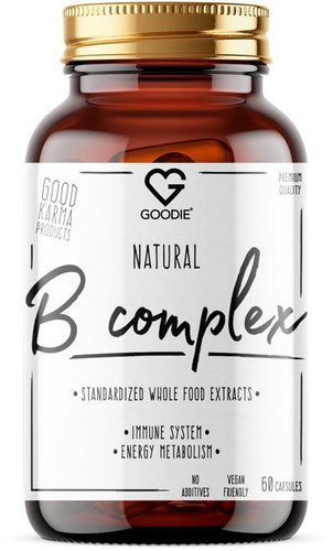 Goodie Natural B-Complex – A complete formula made from organic NakoMIN® extracts, 60 capsules - B Complex - Main image