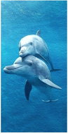 Gordon H23 Quick-drying microfiber beach towel, dolphin II, 100 × 180 cm - Bath Towel