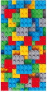 Gordon H60 Quick-drying microfiber beach towel, cubes II, 100 × 180 cm - Bath Towel