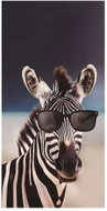 Gordon H93 Quick-drying microfiber beach towel, zebra, 100 × 180 cm - Bath Towel
