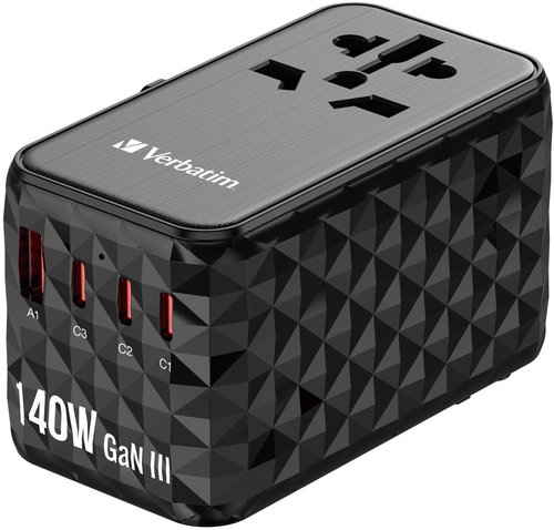 VERBATIM UTA-10 GaN III Universal Travel Adapter 140W - Utazó adapter - Fő fotó