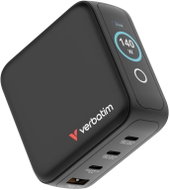VERBATIM GaN-140D GaN nabíječka 140W s displejem - Wall Charger