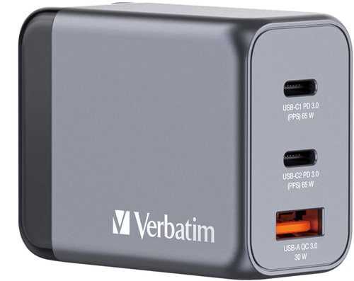 VERBATIM GaN charger 65W GNC-65 - Wall Charger - Main image