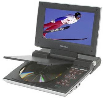 Toshiba SD-P1410 přenosný DVD, DivX přehrávač se 7" displejem - stříbrný (silver) - - - Main image