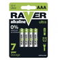 Baterie AAA Raver Ultra Alkaline 4ks - Jednorázová baterie