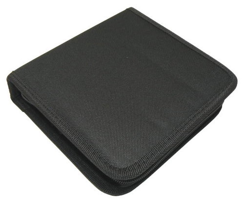 QCP to 40pcs - Nylon - Black - CD/DVD Wallet  - Main image