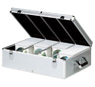 QCP plastový s hliníkovým rámem pro 1000ks, stříbrný - CD/DVD Briefcase