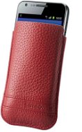 Samsonite Slim Classic Leather L red - Phone Case