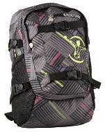 Chiemsee Stripe check black - School Backpack