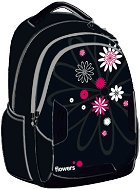 OXY Black Flowers - School Backpack