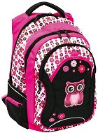 OXY Fashion Pink bagoly - Iskolatáska