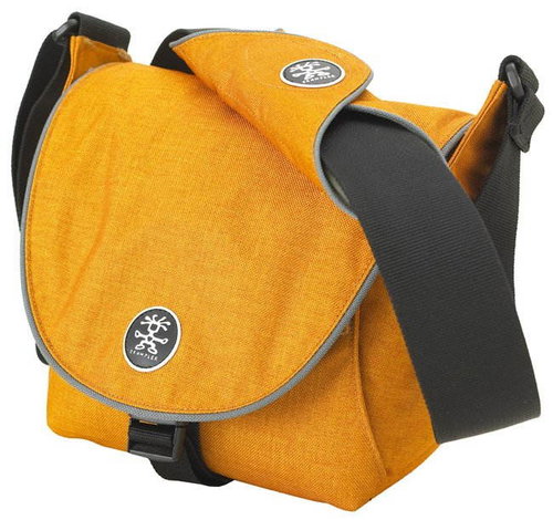 CRUMPLER Ben's Pizza L - brašna na foto, oranžovo-šedá (orange-grey), 25x19x14cm - - - Main image