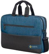 American Tourister CITY DRIFT LAPTOP BAG 15.6" BLACK/BLUE - Laptop Bag