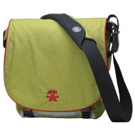 CRUMPLER Double Charge - brašna na notebook 15", světle zelená-červená (lt. olive-red), 32x38x16cm - Carryall