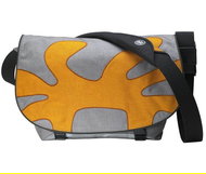 CRUMPLER Cheesy Disco BIG Logo - brašna na notebook 14" až 15", světle šedá-oranžová, vnitřní rozměr - Carryall