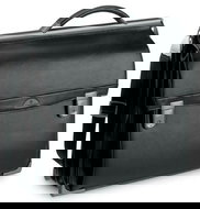 Samsonite CARACTACUS - kožený business case až na 16" notebook, černá (black), pravá kůže, vnitřní r - Carryall