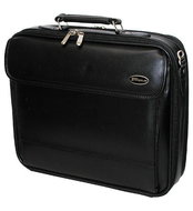 Targus Leather Notebook Case Black - luxusní kožená brašna na notebook do velikosti 15" - Carryall