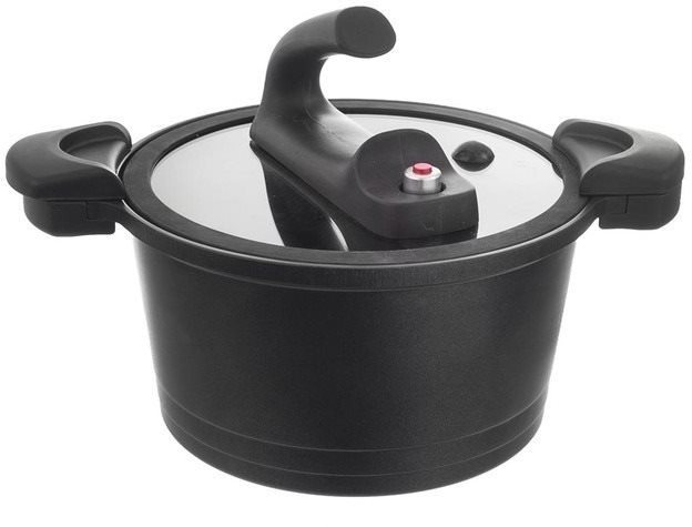 GRANDE Fazék alacsony nyomású, átm.: 26 cm, üveg fedő