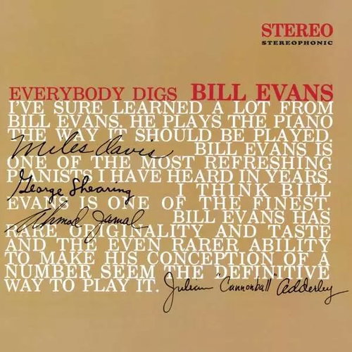 The Bill Evans Trio: Everybody Digs Bill Evans Ltd Clr - LP Record - Main image