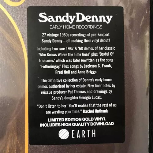 Sandy Denny: Early Home Recordings Clr Ltd - LP Record - Main image