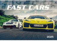 Graspo Wall calendar Fast cars 2025, 48, 5 × 34 cm - Wall Calendar