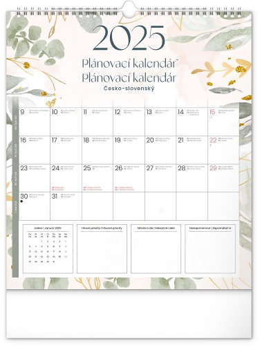 Notique Wall planning calendar Flowers 2025, 30 × 34 cm - Wall Calendar - Main image