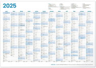 Notique Annual calendar 2025, A2, 59,4 x 42 cm - Wall Calendar