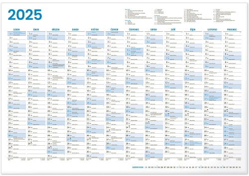 Notique Annual calendar 2025, A2, 59,4 x 42 cm - Wall Calendar - Main image