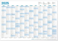 Notique Annual calendar 2025, B1, 96,4 x 67 cm - Wall Calendar