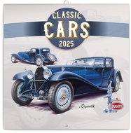 Notique Grid calendar Classic Cars - Vaclav Zapadlik, 2025, 30 × 30 cm - Wall Calendar