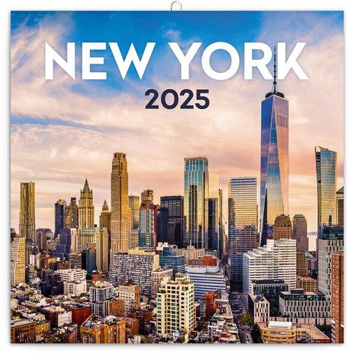 Notique Grid calendar New York 2025, 30 × 30 cm - Wall Calendar - Main image