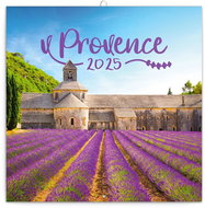 Notique Grid calendar Provence 2025, scented, 30 × 30 cm - Wall Calendar